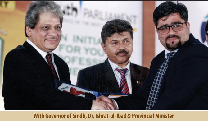 With Governor Sindh, Dr. Ishrat Ul Ibad